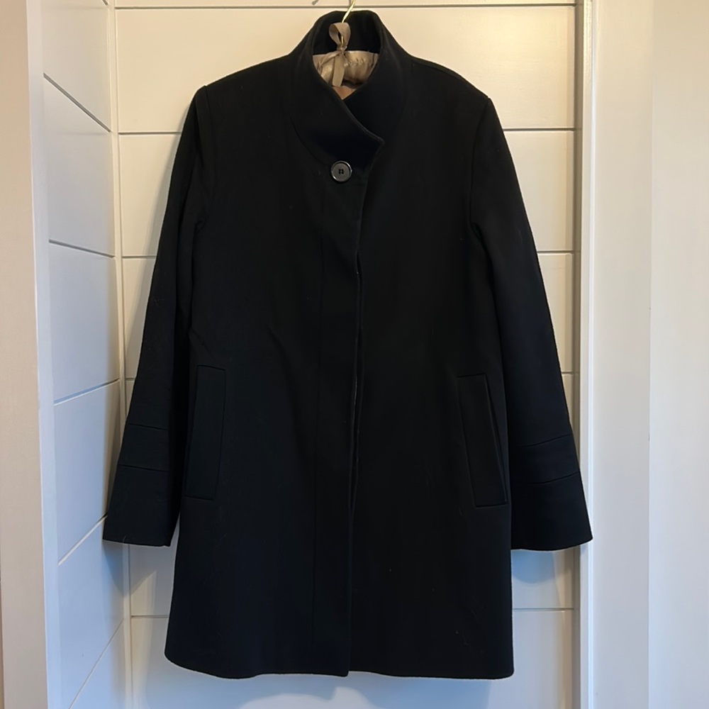 Fleurette Wool Dawn Car Coat size 10 in black